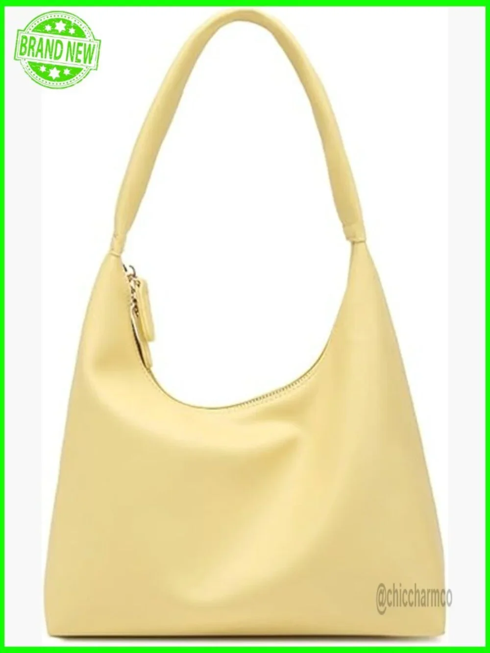 Slouchy PU Leather Hobo Bag Crossbody Shoulder Tote Purse